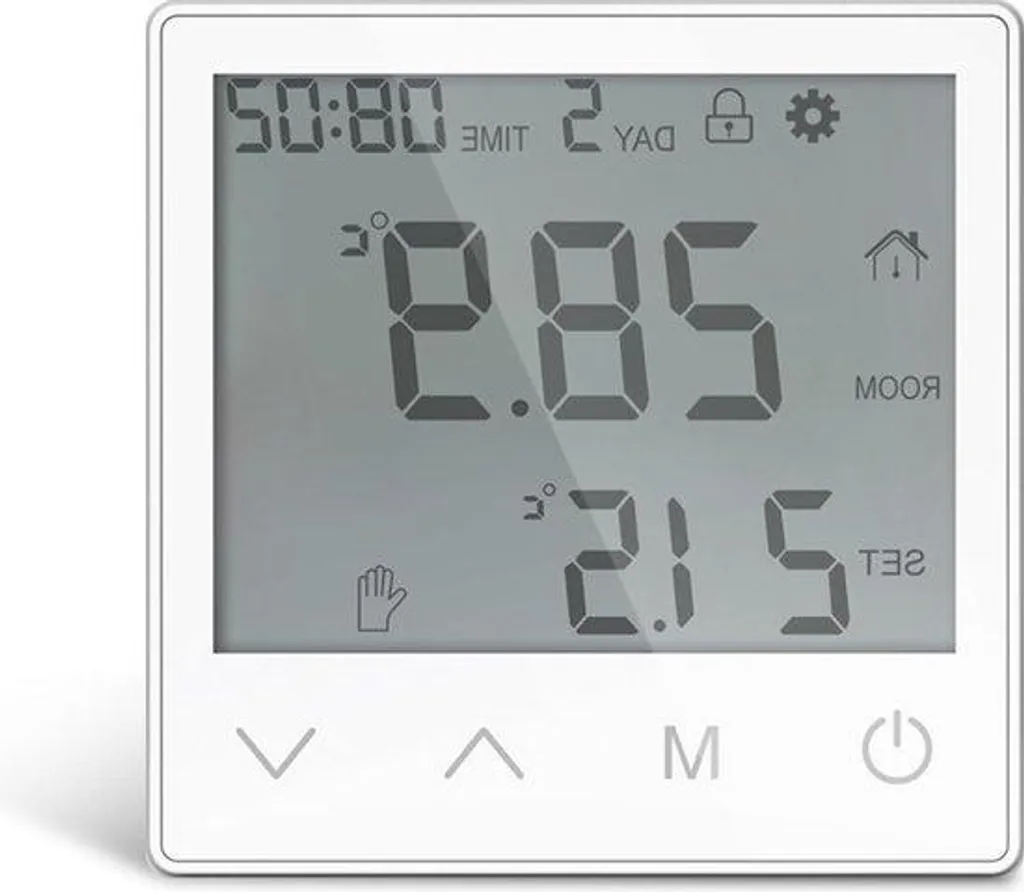 Thermostat chauffage électrique 16A blanc - Évitez les pertes de chaleur