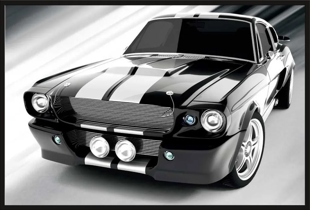 Poster GT V8 avec Cadre Shinsuke® Interchangeable et Vitre Acrylique