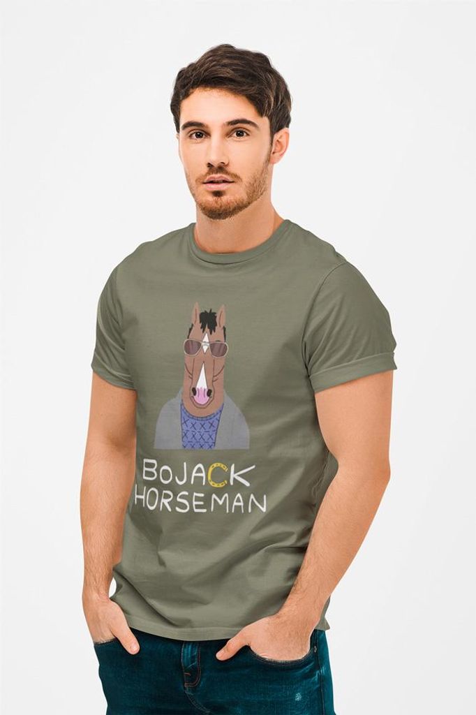 D&B Uni Polo MO00009_BoJack Horseman_MilitärGrün-Größe 4XL