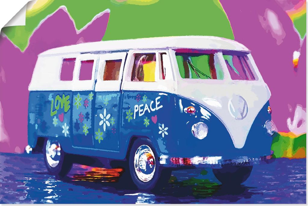 ARTland Poster VW Bully Größe: 120x80 cm