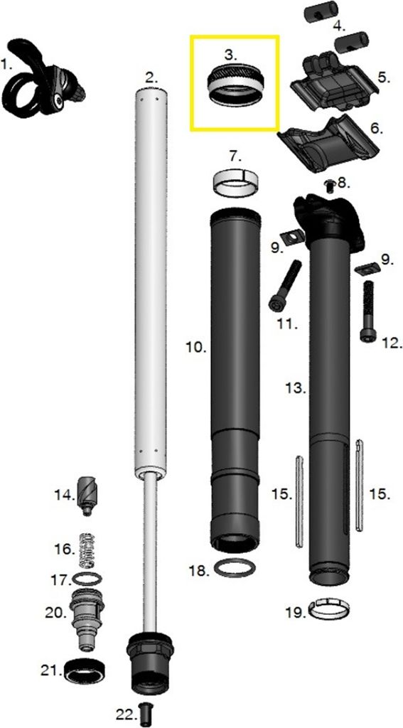Crankbrothers Highline Ring Seal Assembly Überwurfmutter Hauptdichtung