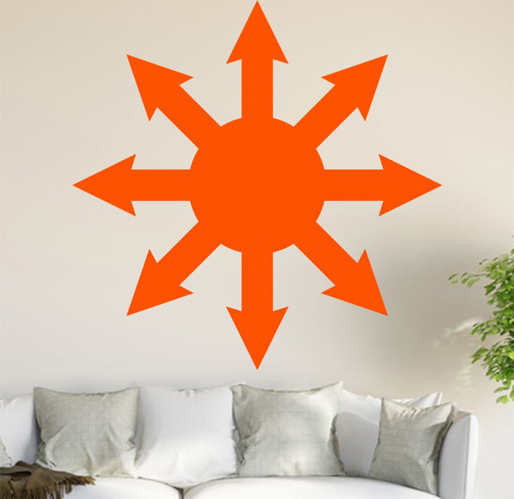 Chaosmagie Wandtattoo in 6 Größen - Wandaufkleber Wall Sticker - Dekoration, Küche, Wohnzimmer, Schlafzimmer, Badezimmer