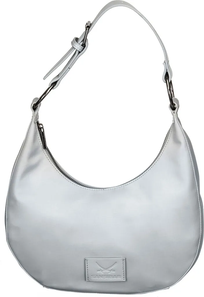 Grand Sac à Main Argenté Sansibar pour Femme avec Bandoulière Confort