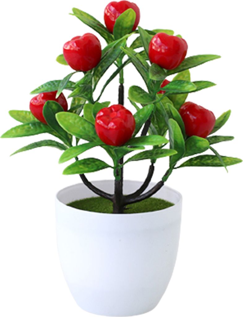 künstliche Bonsai empfindliche realistische plastische dekorative simulierte Obstpflanzen für Zuhause-6