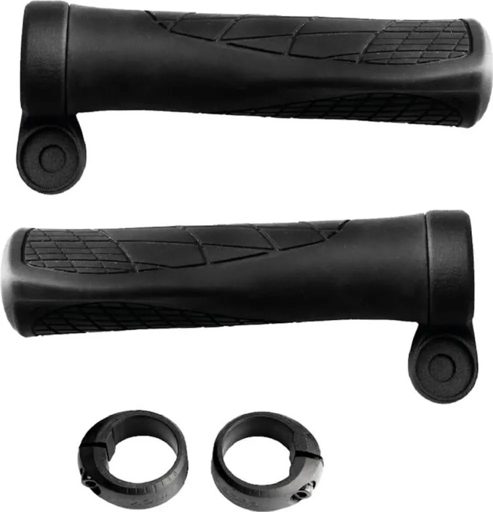 Poignées de vélo ergonomiques ERGON GA3 avec fixation bouton Supernova