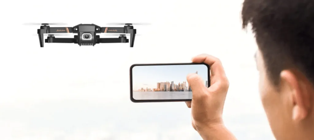 RICHIE Drone Pliable Caméra Full HD avec 2 Batteries et App iOS Android