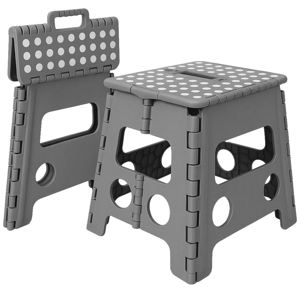 Skládací stolička, skládací schůdek, protiskluzová, 32 cm, Obrázek produktu 