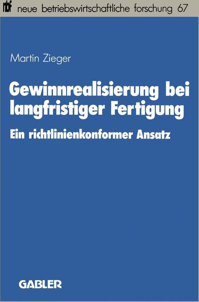 Gewinnrealisierung bei langfristiger Fertigung