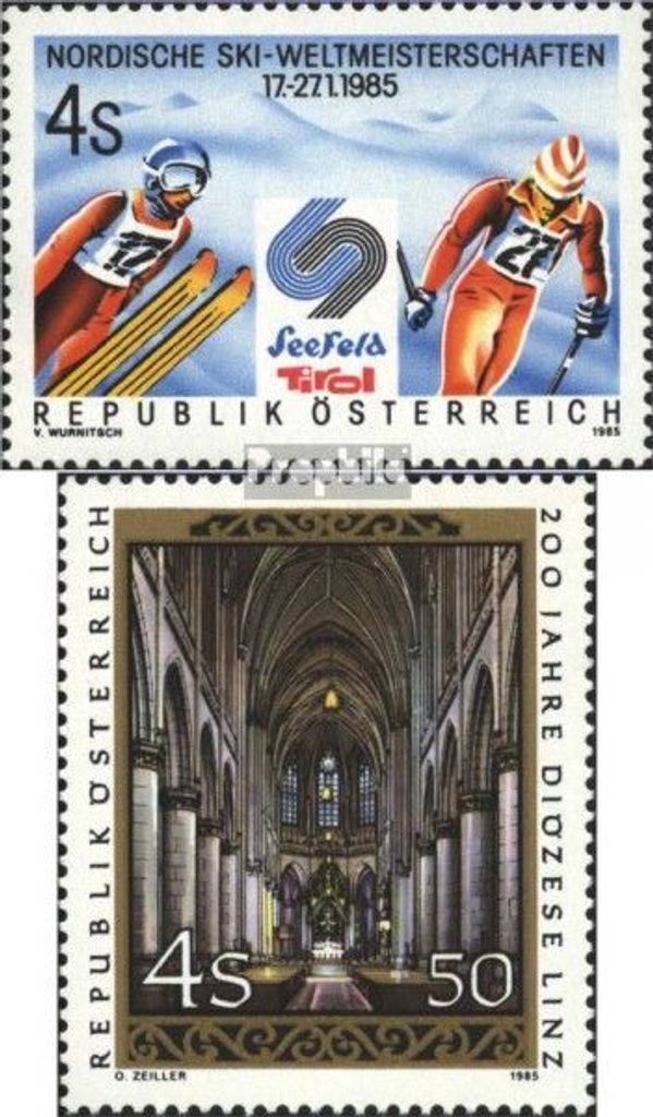 Briefmarken Österreich 1985 Mi 1801,1802 (kompl.Ausg.) Produktbild 
