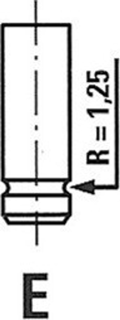 FRECCIA R4228/S Einlassventil passend für PEUGEOT 106 II Schrägheck (1A, 1C) Ø34,7mm-Teller Ø7mm-Schaft