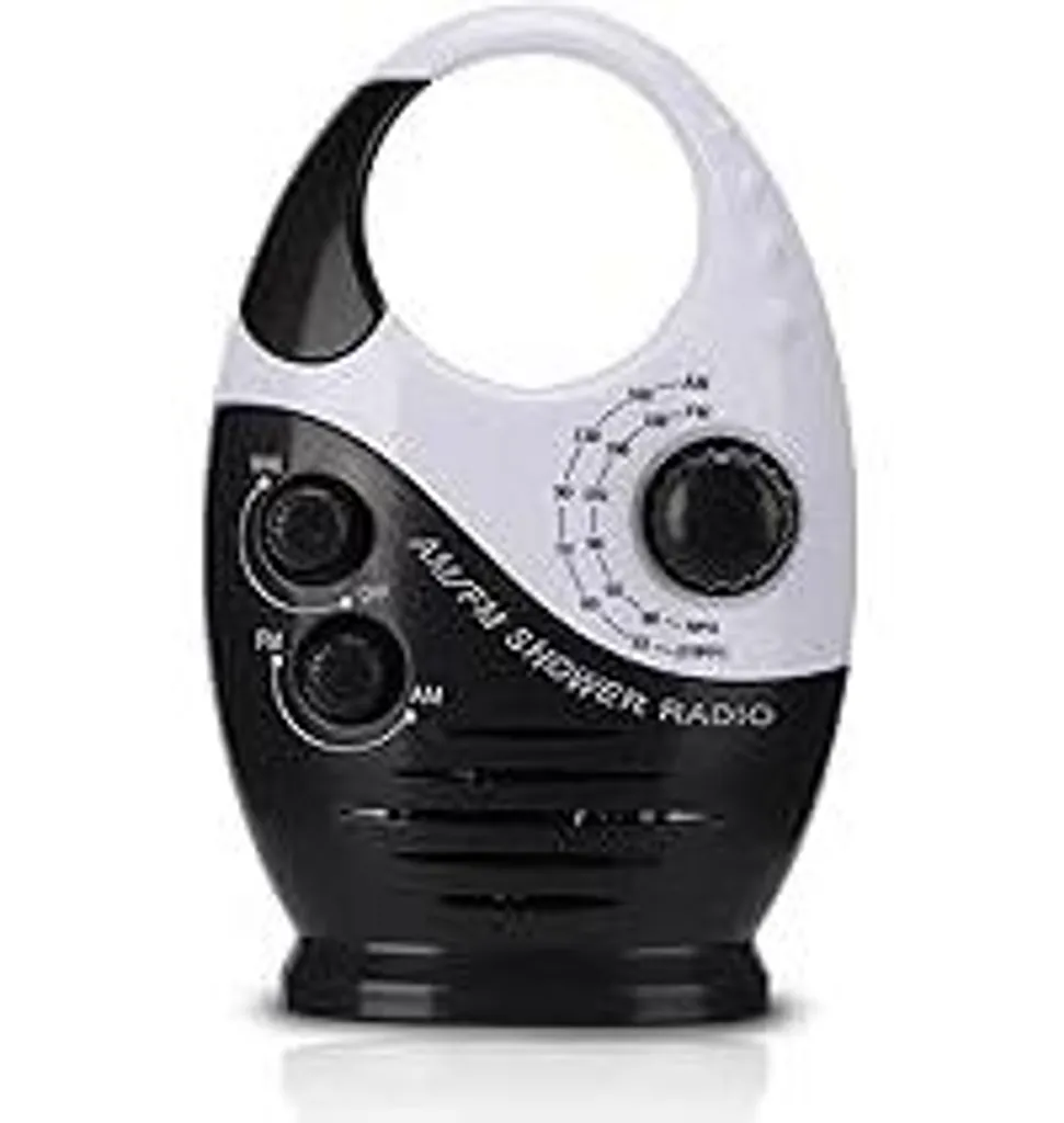 Radio Doccia Impermeabile AM/FM Portatile con Gancio - Audio per Bagno