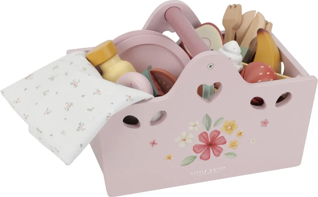 Set pique-nique Little Dutch en bois naturel - Jouet éducatif FSC