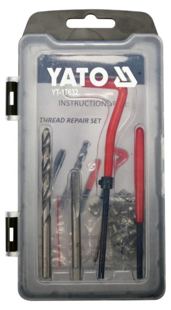YATO Gewindereparaturset 30-teilig Reparatur Innengewinde Produktbild 