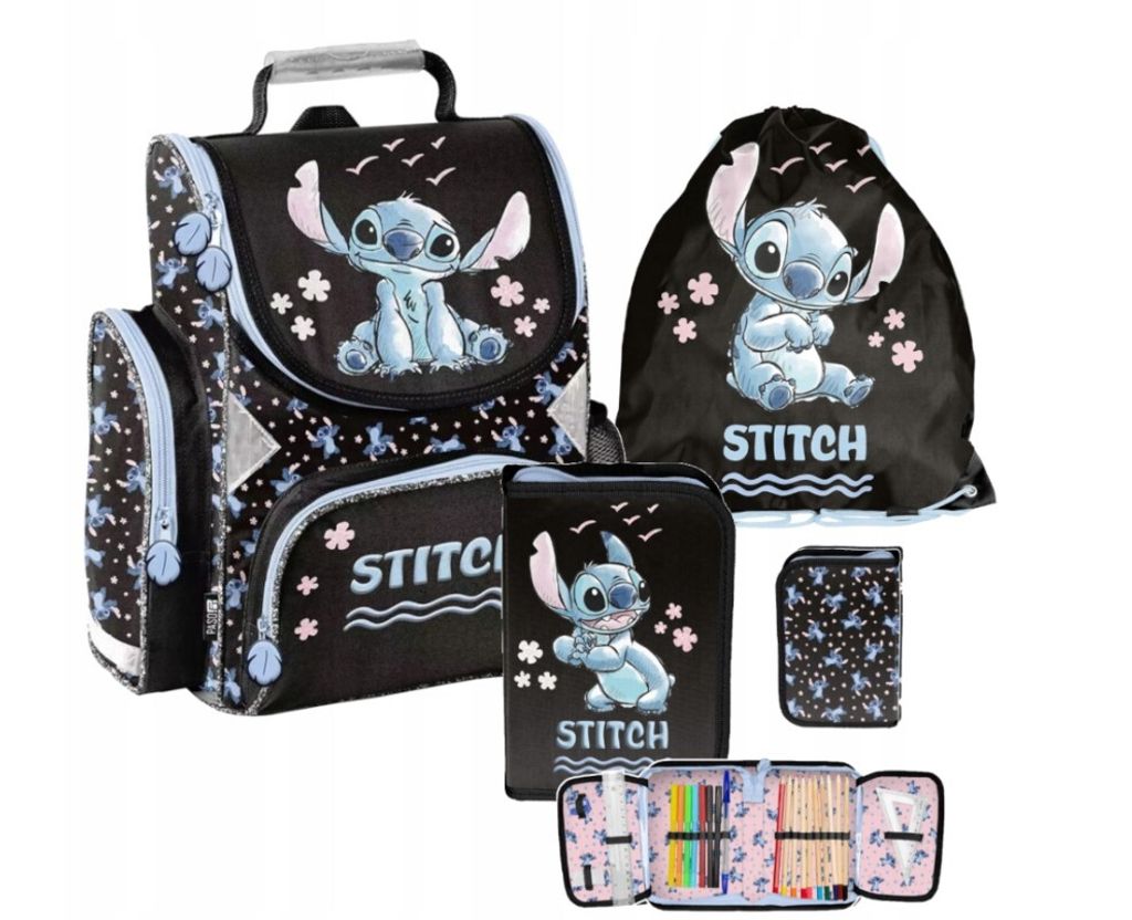 Schulranzen-Set 3-teilig Lilo und Stitch Disney DS25GG Paso Produktbild 