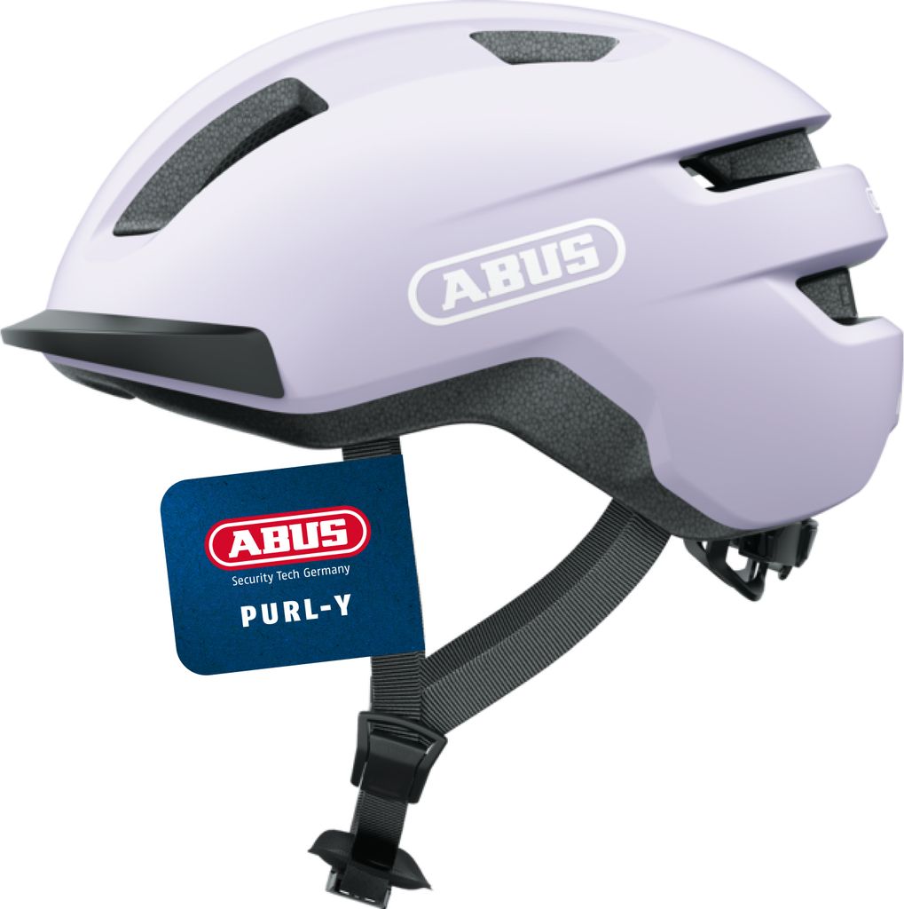 ABUS Fahrradhelm PURL-Y – geeignet für E-Bike und S-Pedelec – stylisher NTA-Schutzhelm für Erwachsene und Jugendliche – Lavendel (Light Lav...
