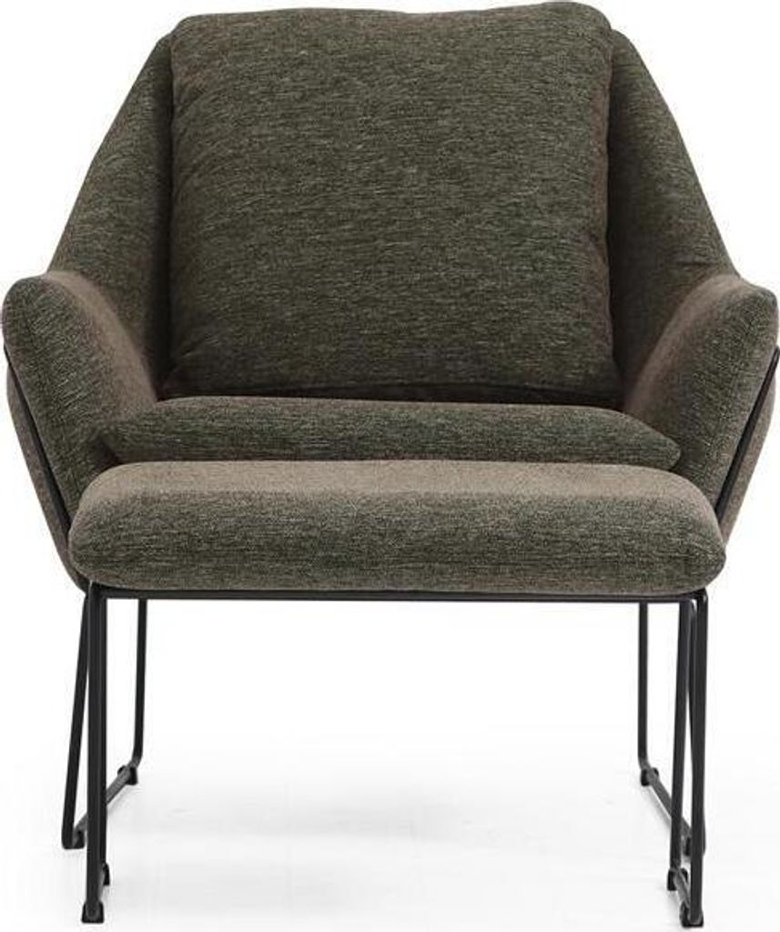 Moderner Grüner Sessel Cocktailsessel Ohrensessel Wohnzimmermöbel Design