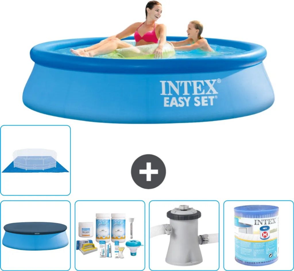 Piscina Intex Easy Set Blu 244 cm - Arredo Giardino e Benessere
