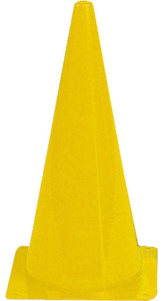 Sport-Thieme Markierungskegel, Gelb, 20,5x20,5x37 cm