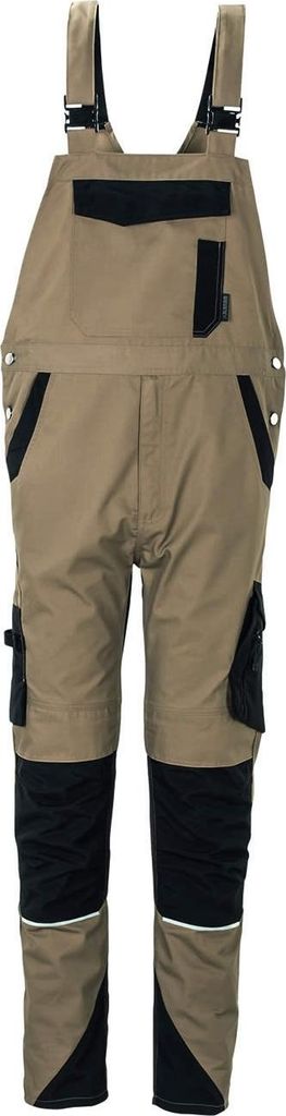 Größe 24 Planam Norit Herren Latzhose sand schwarz Modell 6523