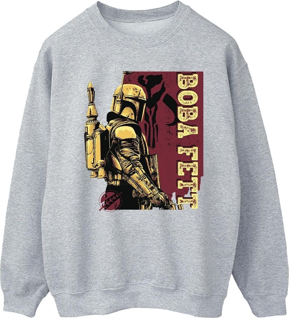 Star Wars - "The Book Of Boba Fett" Sweatshirt für Herren BI44004 (L) (Grau)
