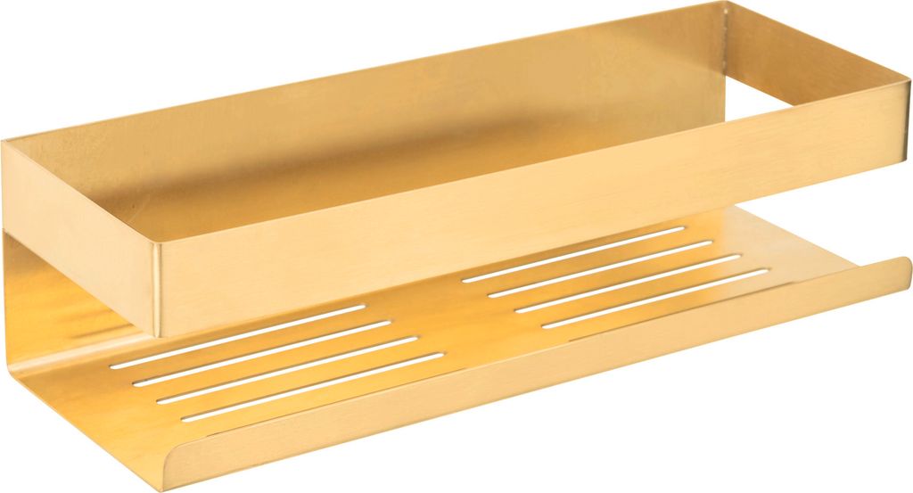 WENKO Turbo-Loc® Wandablage Mod. Genova Gold Matt, Produktbild 