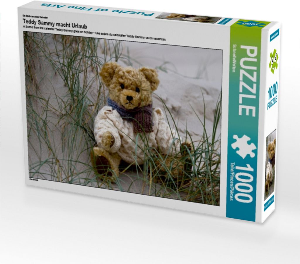 Calvendo Ein Motiv aus dem Kalender Teddy Sammy macht Urlaub 1000 Teile Puzzle quer 640x480mm, CALVENDO; 7289748