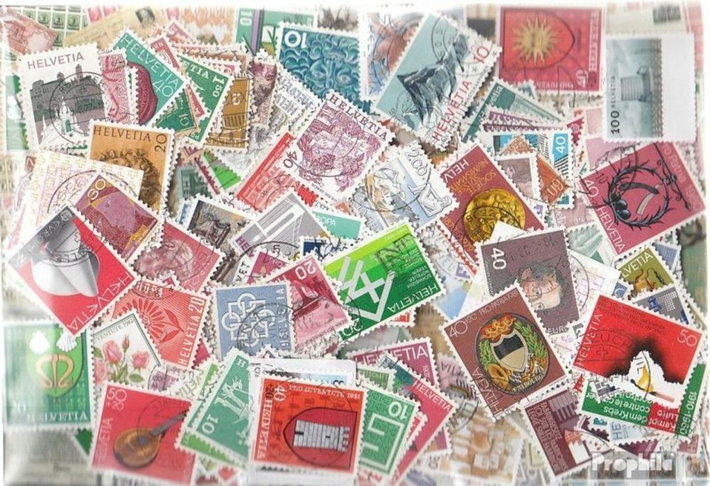 Briefmarken Schweiz 600 verschiedene Marken