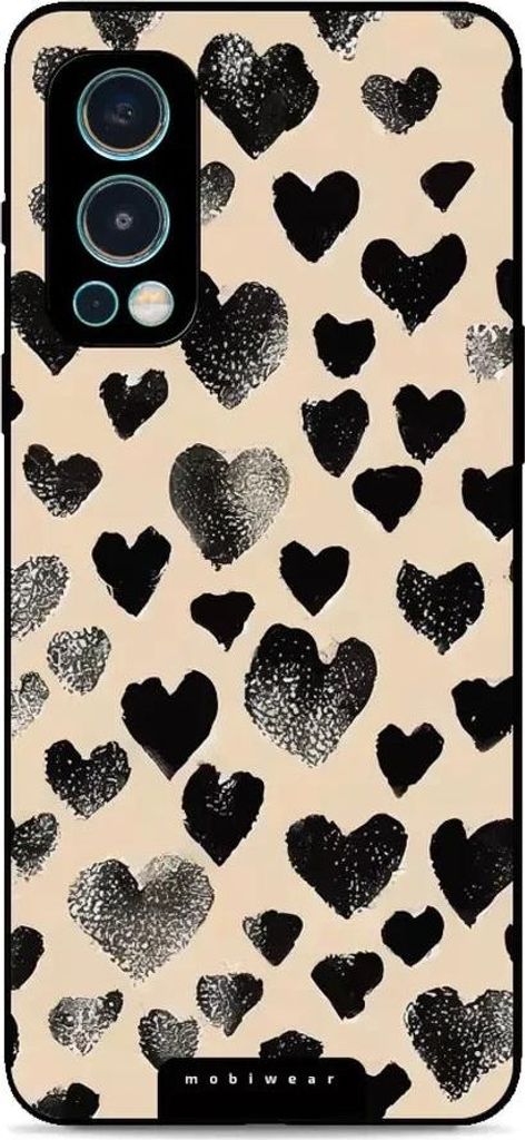 Handyhülle für OnePlus Nord 2 5G, Mobiwear Glossy Case, Beige Liebe
