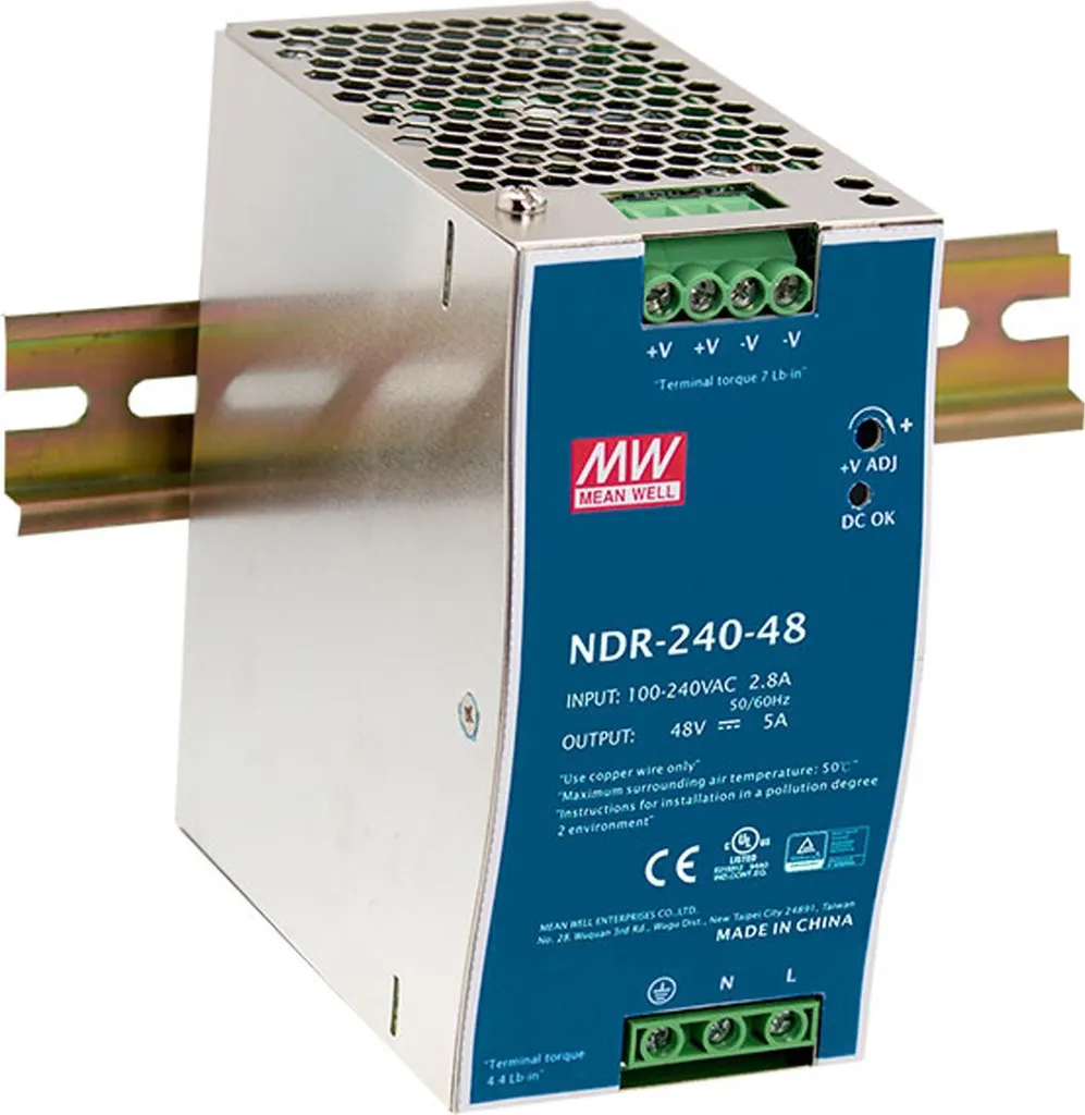 Bloc Alimentation Industrielle 240W pour Rail DIN LevelOne POW-4851