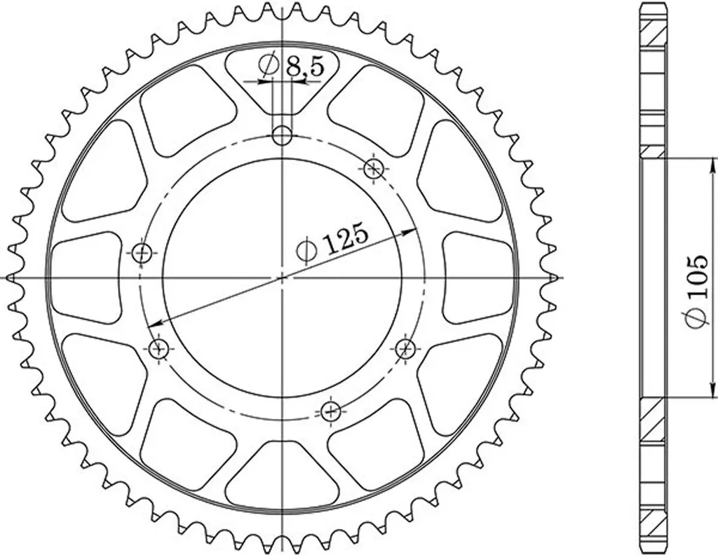 In Acciaio Passo 420 - Z 50 Denti (Dis.47103) - 1