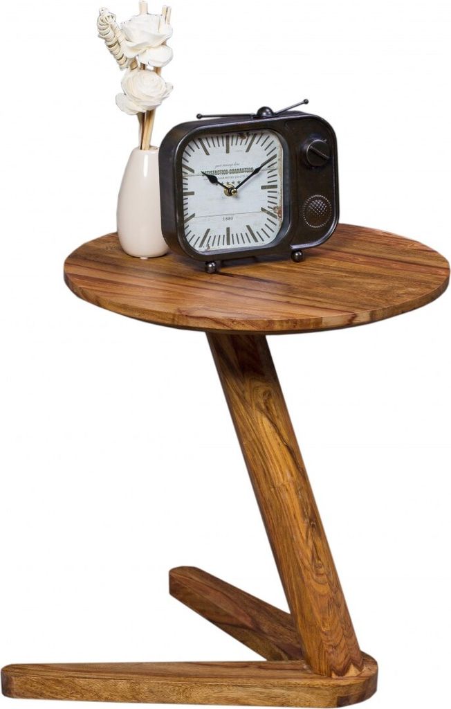 WOHNLING Beistelltisch BOHA Massivholz Sheesham Design Produktbild 