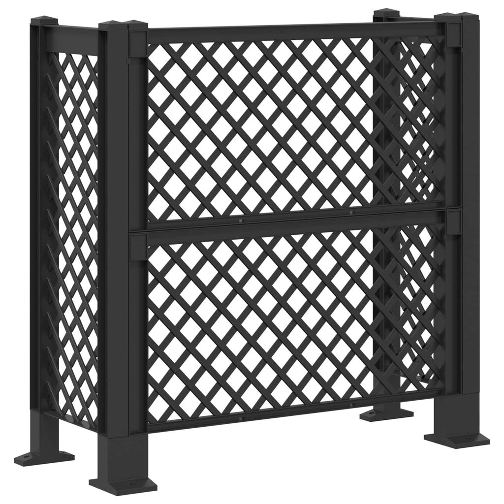 vidaXL Mülltonnengitter Anthrazit 123 x 47 x 114 cm PP Produktbild 
