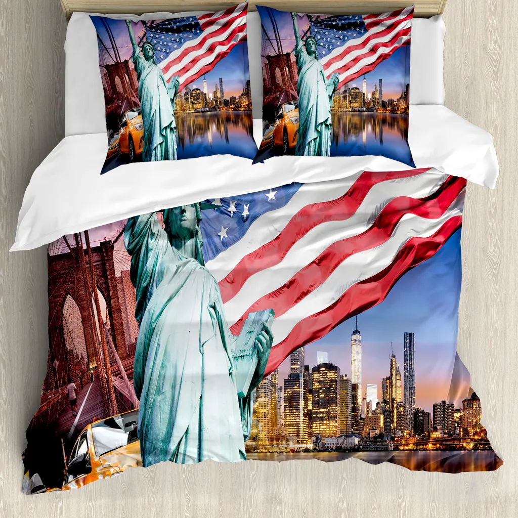 ABAKUHAUS Copripiumino USA Touristic 200x200: Comfort Antiacaro