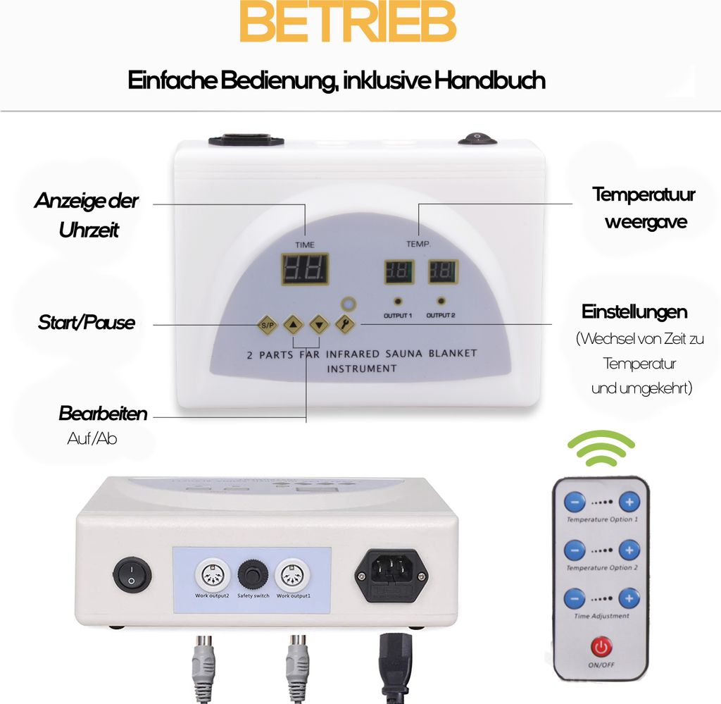 CALMENTA® Infrarot-Saunadecke - Fernbedienung - Produktbild 3
