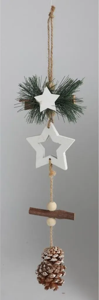 Kit 64 Pendentifs Noël Bois : Décoration Incassable pour Sapin et Mur