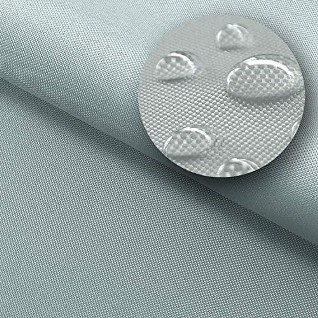 Oxford Stoff wasserdicht PVC-beschichtet - Taubengrau, 160 cm breit | Outdoor Meterware für Pavillons, Vorhänge, Abdeckungen, Balkon, Garten, wet...