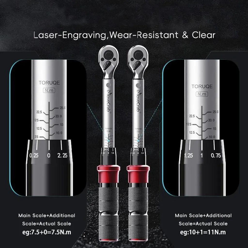 Clé dynamométrique ergonomique 5-220 N.m à haute précision de mesure