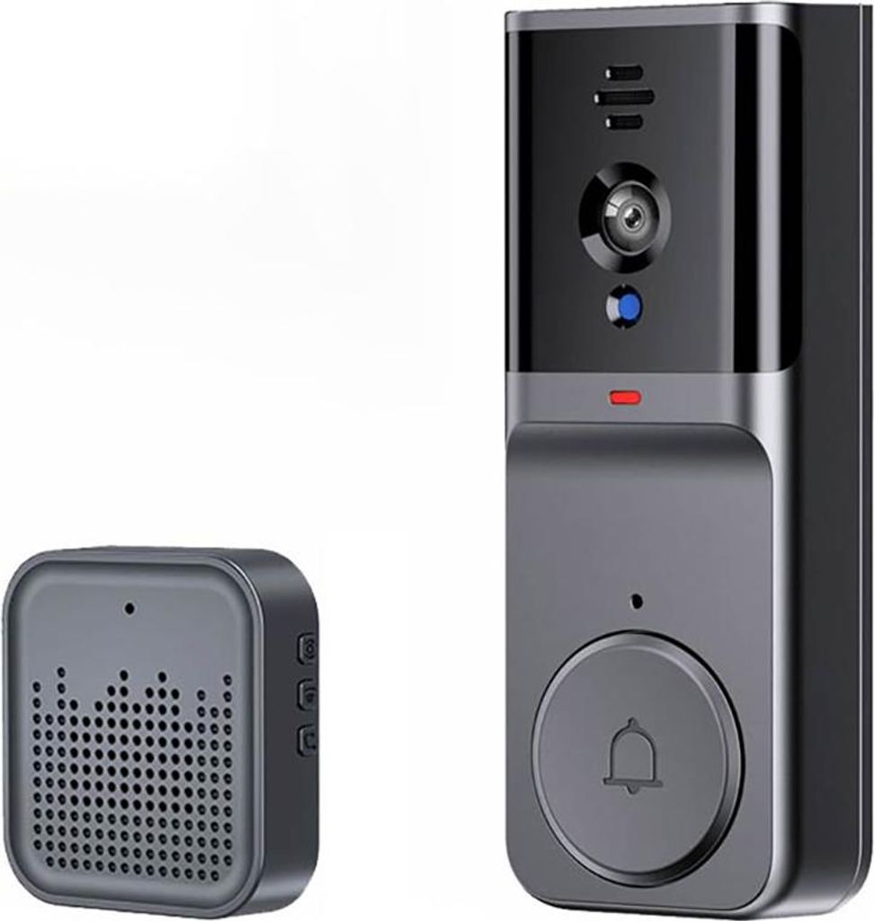 Avizar, WLAN Türsprechanlage XRing IP65 Bewegungsmelder Nachtsicht, Schwarz