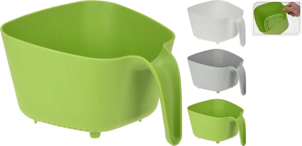 Scolapasta da cucina con manico Scolapasta in plastica da 2,4 litri