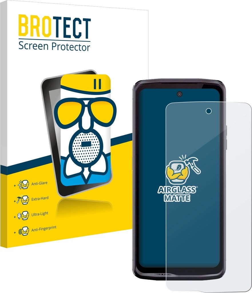 BROTECT Entspiegelungs Schutzglas für Crosscall Stellar X5 Schutzfolie Panzer Folie Glas Display Schutz matt