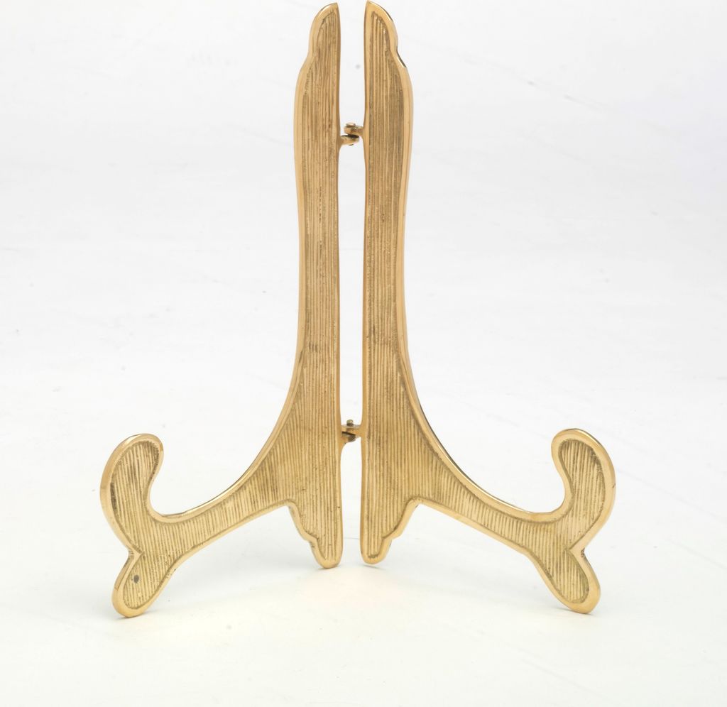 Buchhalter, Tellerständer Messing Gold Höhe 22 cm Produktbild 