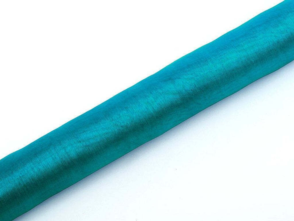 Organza Stoff Julie türkis 9m x 36cm Produktbild 