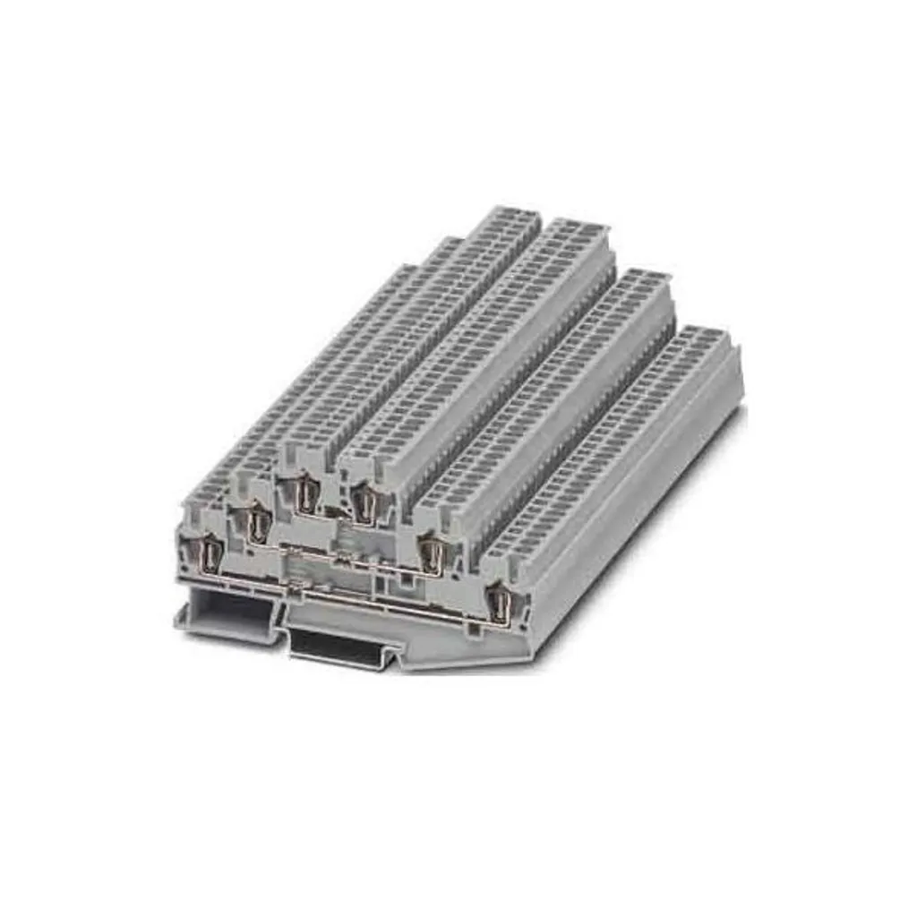 Bloc de jonction ressort ST 2,5-3L Phoenix Contact triple étage gris