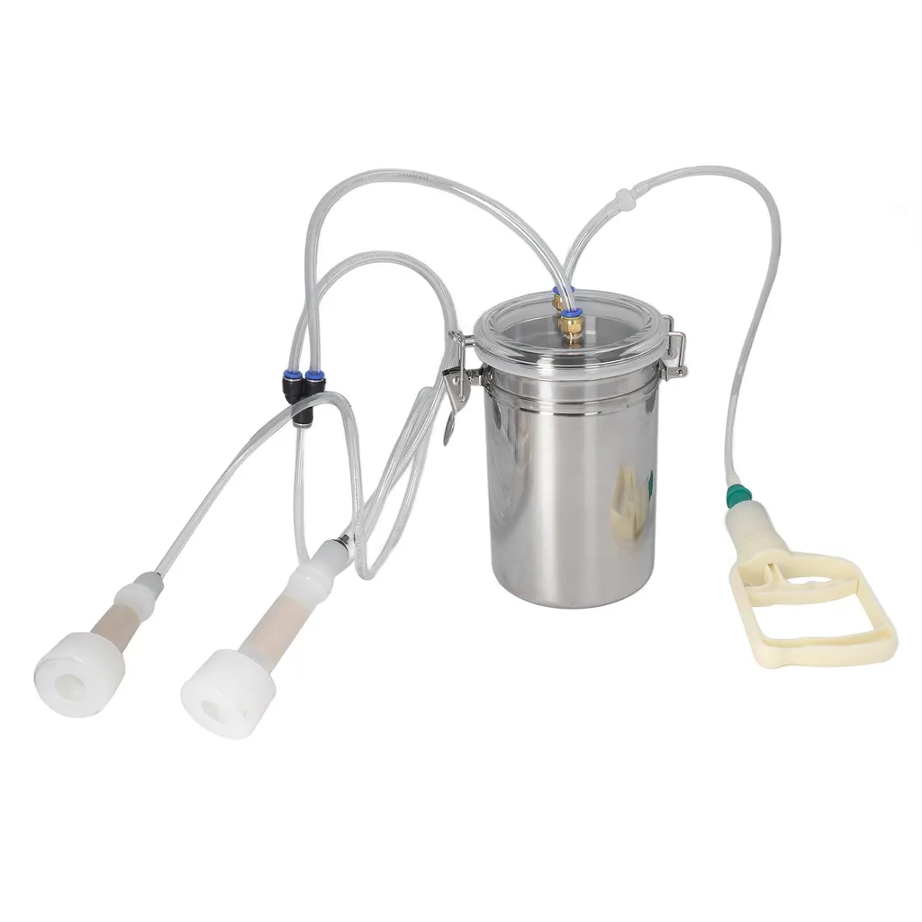 Machine à traire manuelle inox 2000ml avec système contrôle d'effort