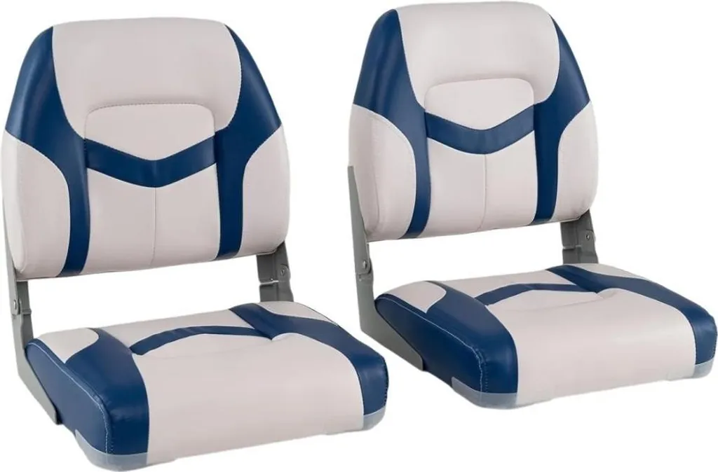 Siège de Bateau Pliable Lot de 2 - Finis les Mal de Dos avec Mousse 7cm