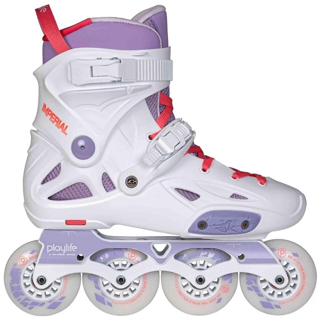 Playlife Imperial 80 Violet Inline Skate – Urban Hardboot Skates für Damen & Herren mit Aluminium-Schiene Gr. 37-46, 4x80mm 85A Rollen & ABEC 9 ...