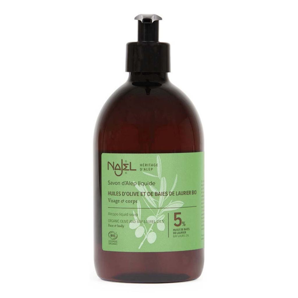 Najel Aleppo Zeep Vloeibaar Pompflacon (500 ml)