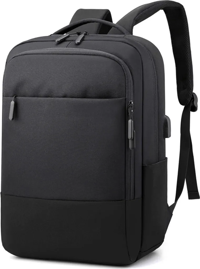 Sac à dos ordinateur 15,6 pouces ergonomique contre le mal de dos noir