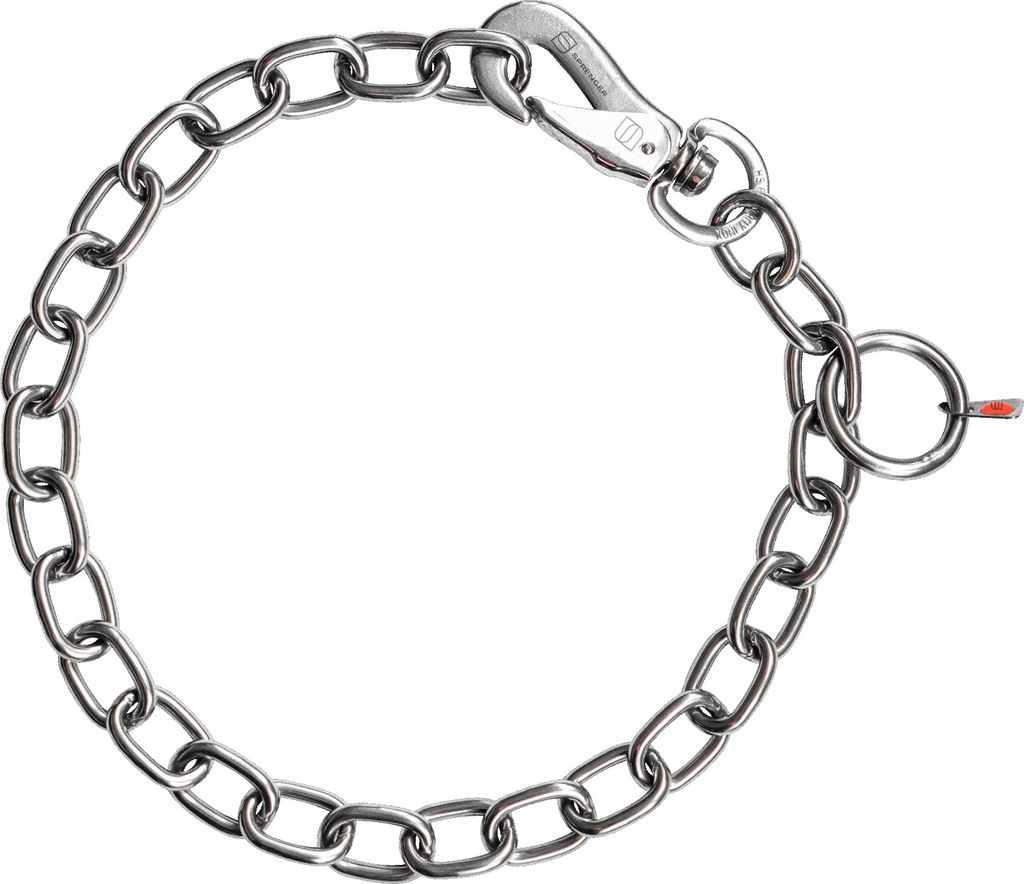 Sprenger Halskette, verstellbar - mit SPRENGER-Haken - Edelstahl Rostfrei, 4 mm, 79 cm