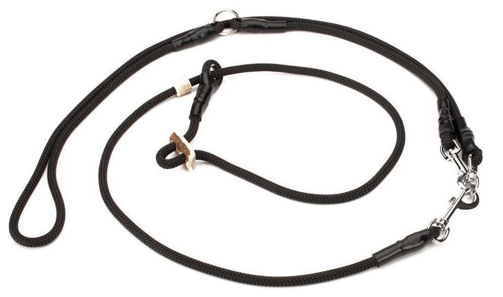 Mystique Retrieverleine Umhängeleine Hunting Profi 8mm schwarz S - 275cm